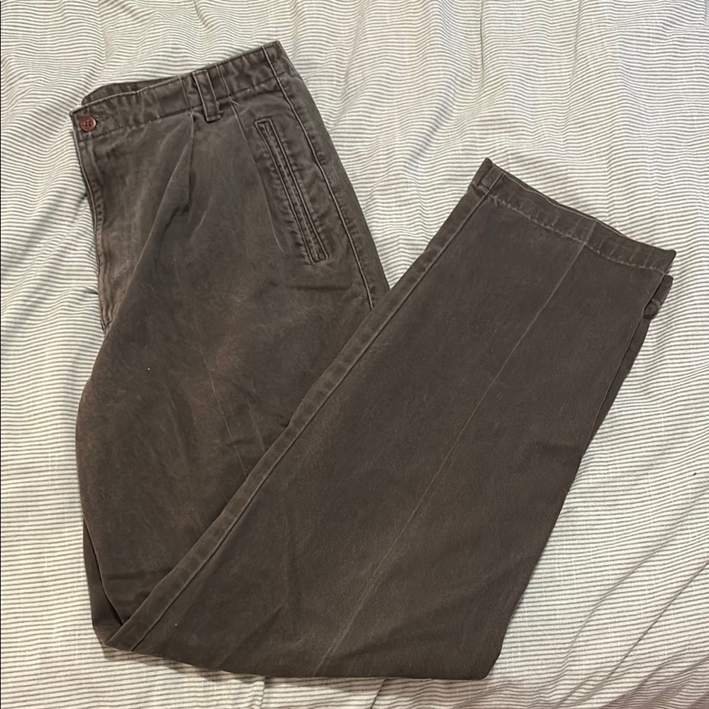Dockers Green Vintage Pleated Pants Classic Fit